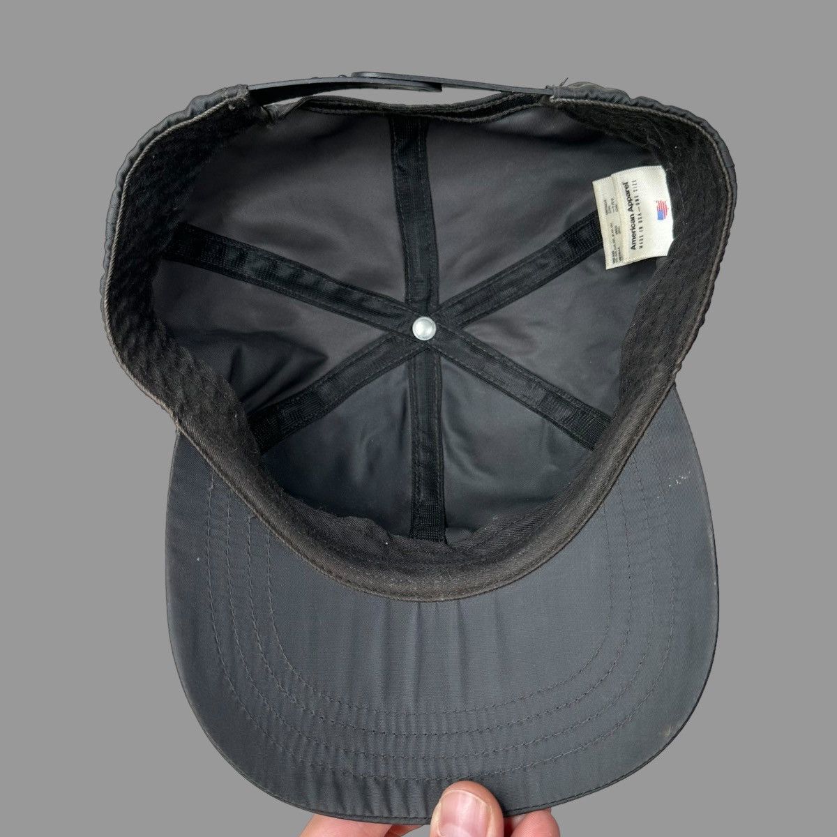 Vintage Blank nylon American apparel hat Size ONE SIZE - 3 Thumbnail