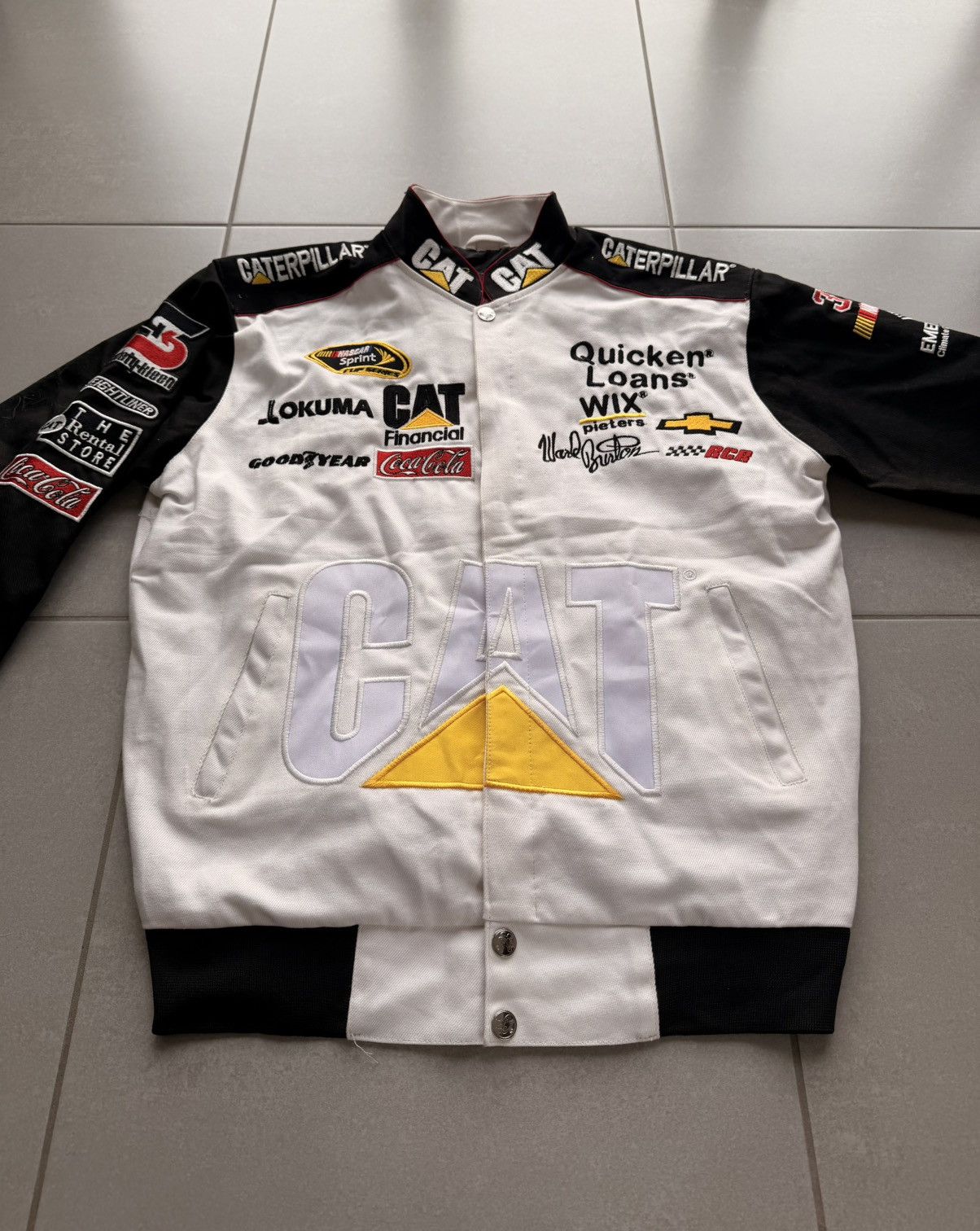 JH Design Nascar racing jacket caterpillar logos embroidered -Size L Size US L / EU 52-54 / 3 - 2 Thumbnail