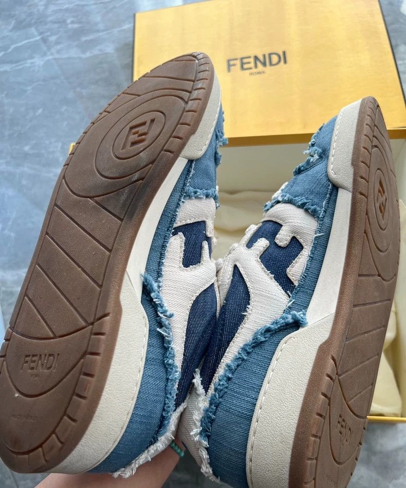 Fendi FENDI Cowboy blue casual shoes Size US 8 / EU 41 - 3 Thumbnail
