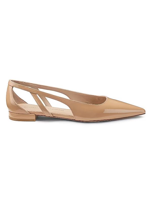 Stuart Weitzman os11x0126 Stuart Power Cutout Flats in Beige Size US 7 / IT 37 - 1 Thumbnail