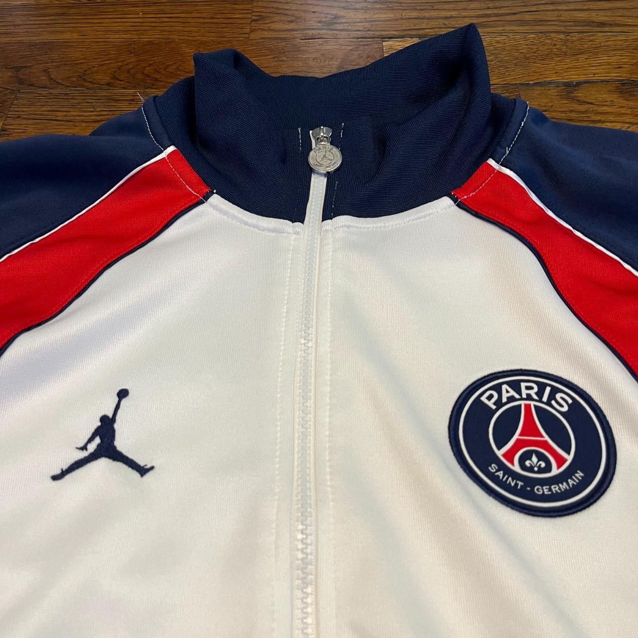 Jordan Brand Paris Saint Germain x Jordan Nylon Track Jacket Size US M / EU 48-50 / 2 - 3 Thumbnail