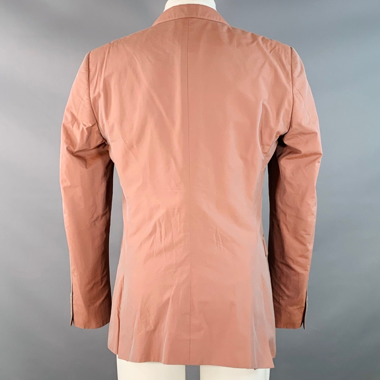 Calvin Klein Size 41 Mauve Iridescent Cotton Sport Coat Size 40R - 3 Thumbnail