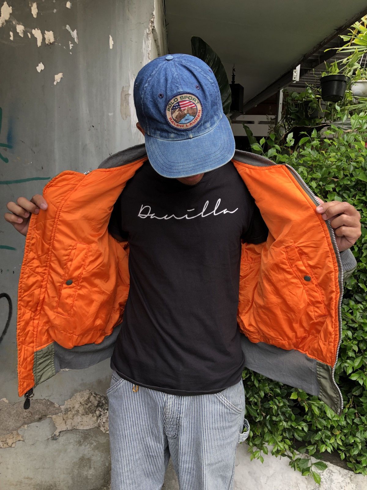 Alpha Industries × Vintage VTG MA1 ALPHA INDUSTRIES " HELL BLASTER " BOMBER Size US XL / EU 56 / 4 - 5 Thumbnail