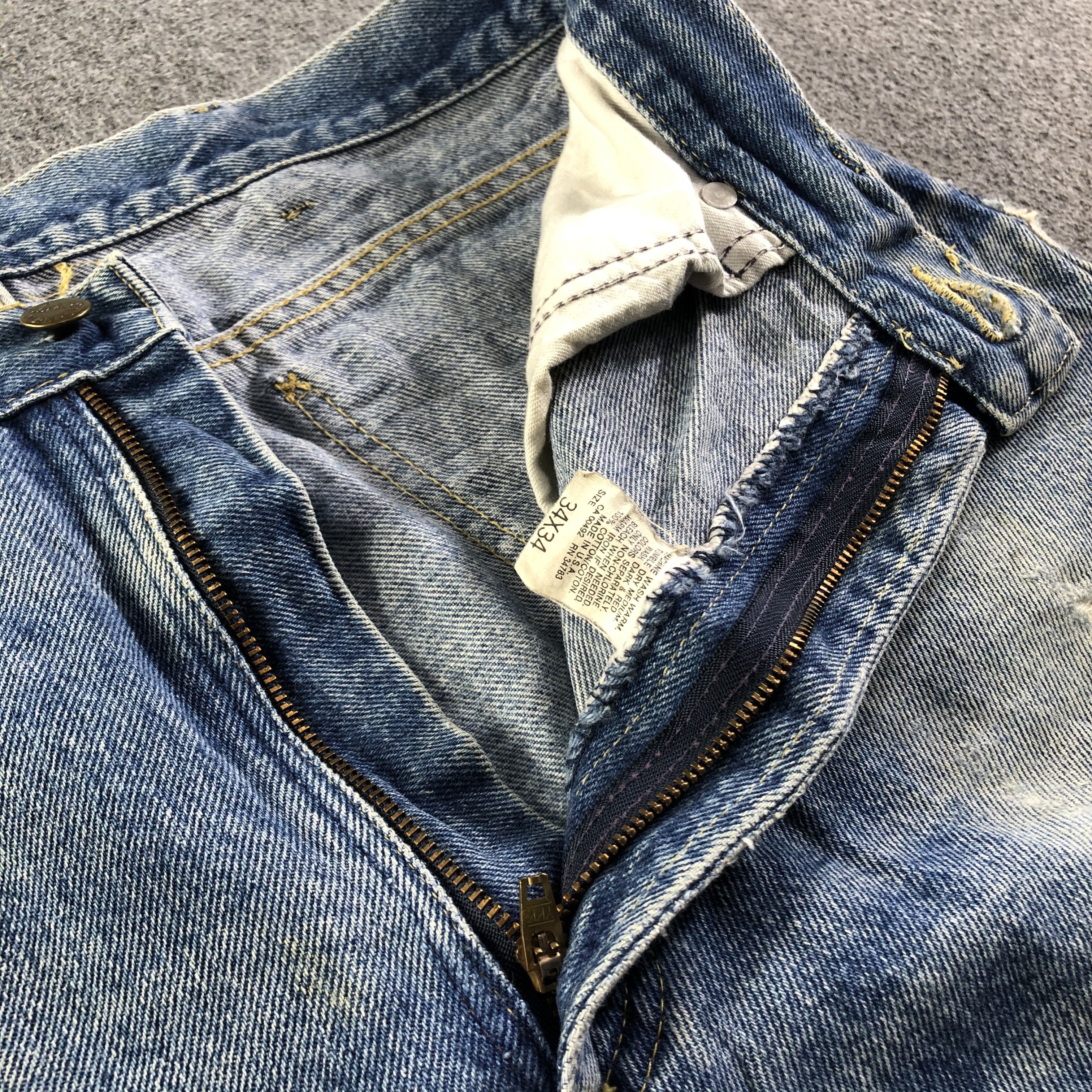 Lee Vintage Blue Wash Lee Jeans-J4144 Size US 33 - 7 Thumbnail