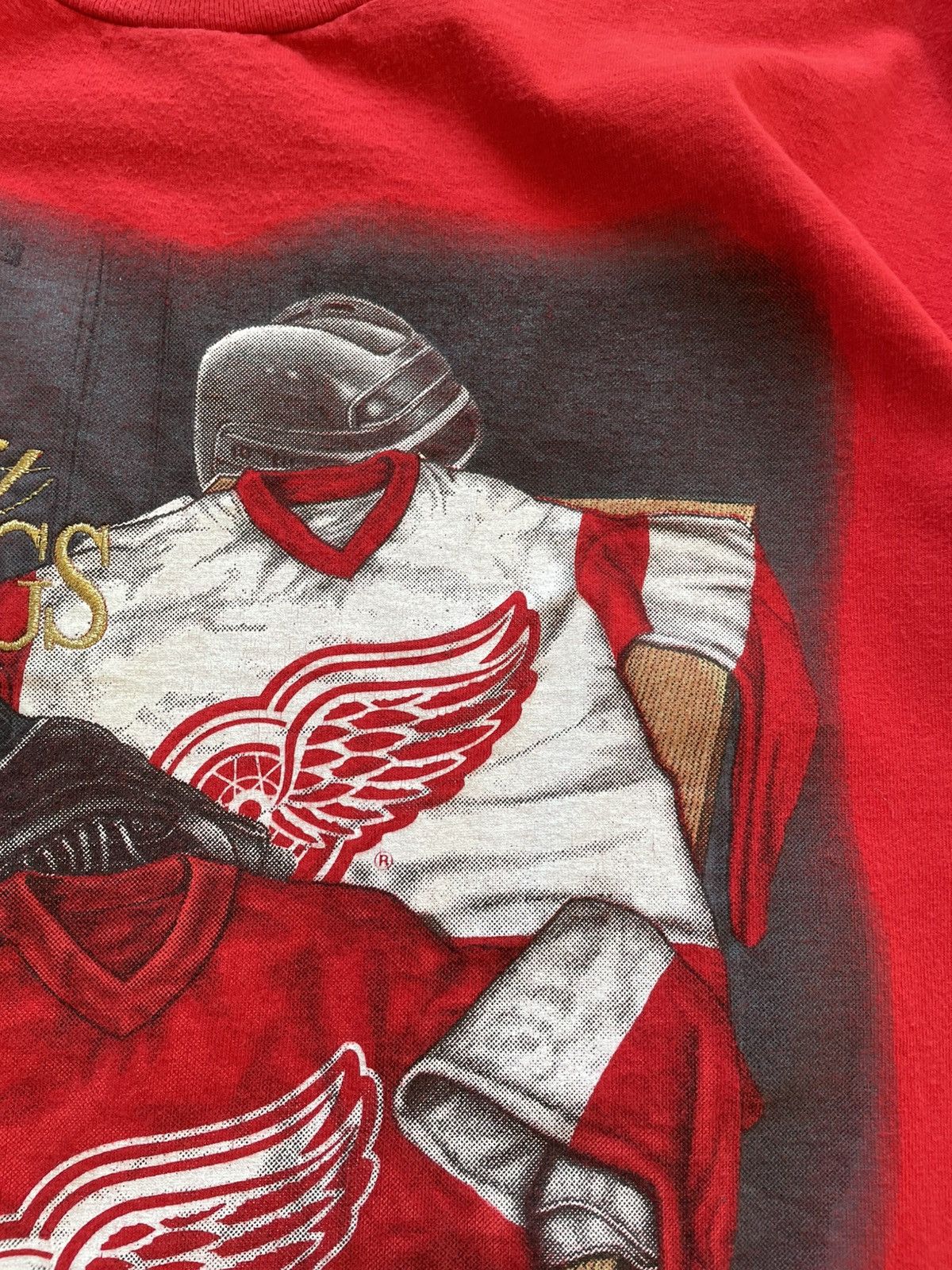 Nutmeg Lee Sport Nutmeg Detroit Red Wings VTG 90s Locker Room XL Size US XL / EU 56 / 4 - 7 Thumbnail