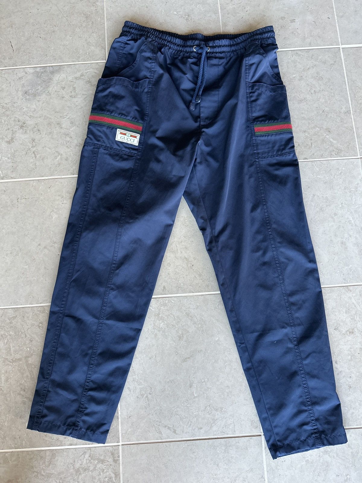 Gucci Gucci Waterproof Nylon Web Track Pants NWT Size US 32 / EU 48 - 1 Thumbnail