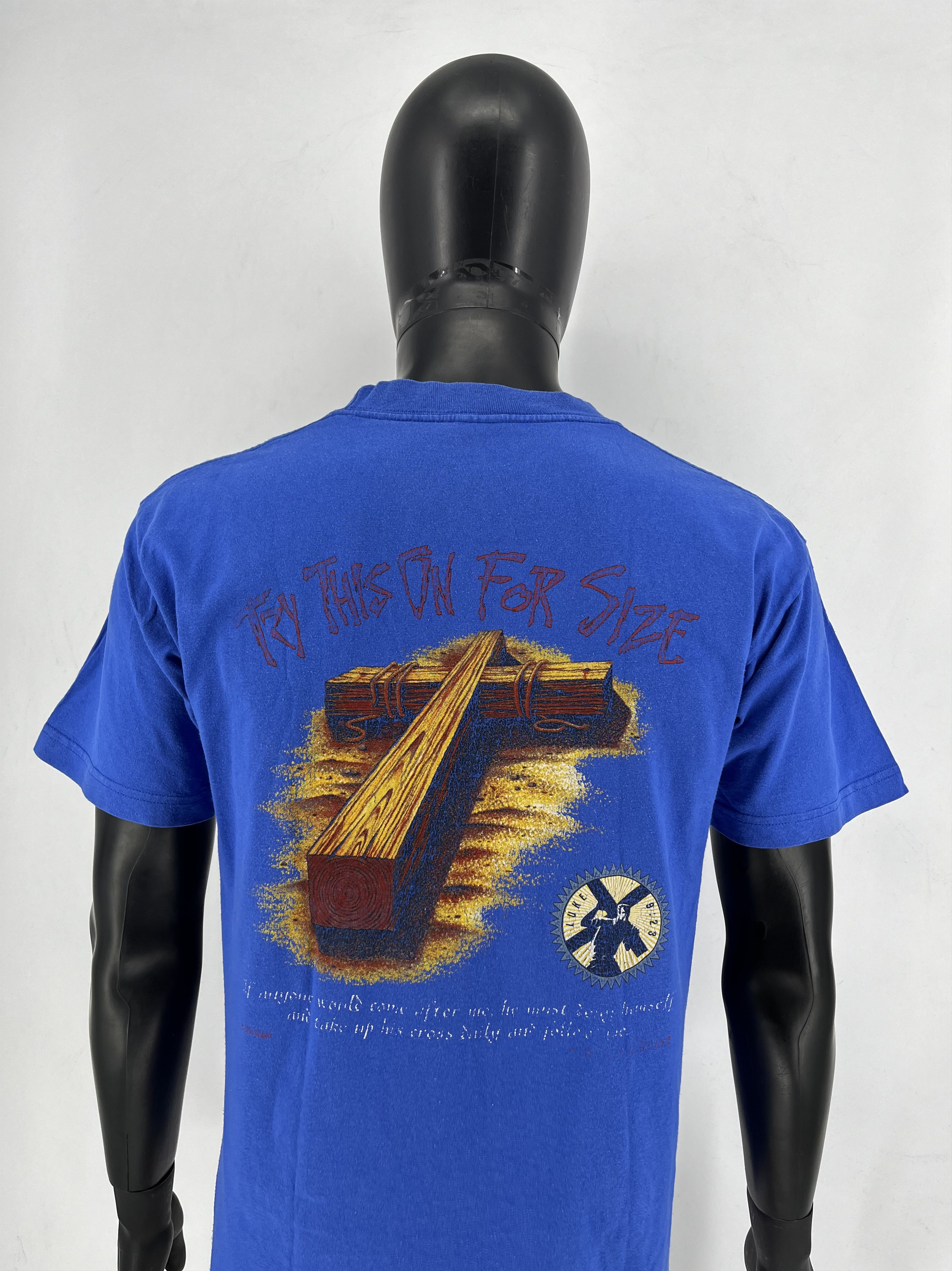 Band Tees Vintage Jesus Christian Try This On For Size T-Shirt Adult L Size US L / EU 52-54 / 3 - 1 Thumbnail
