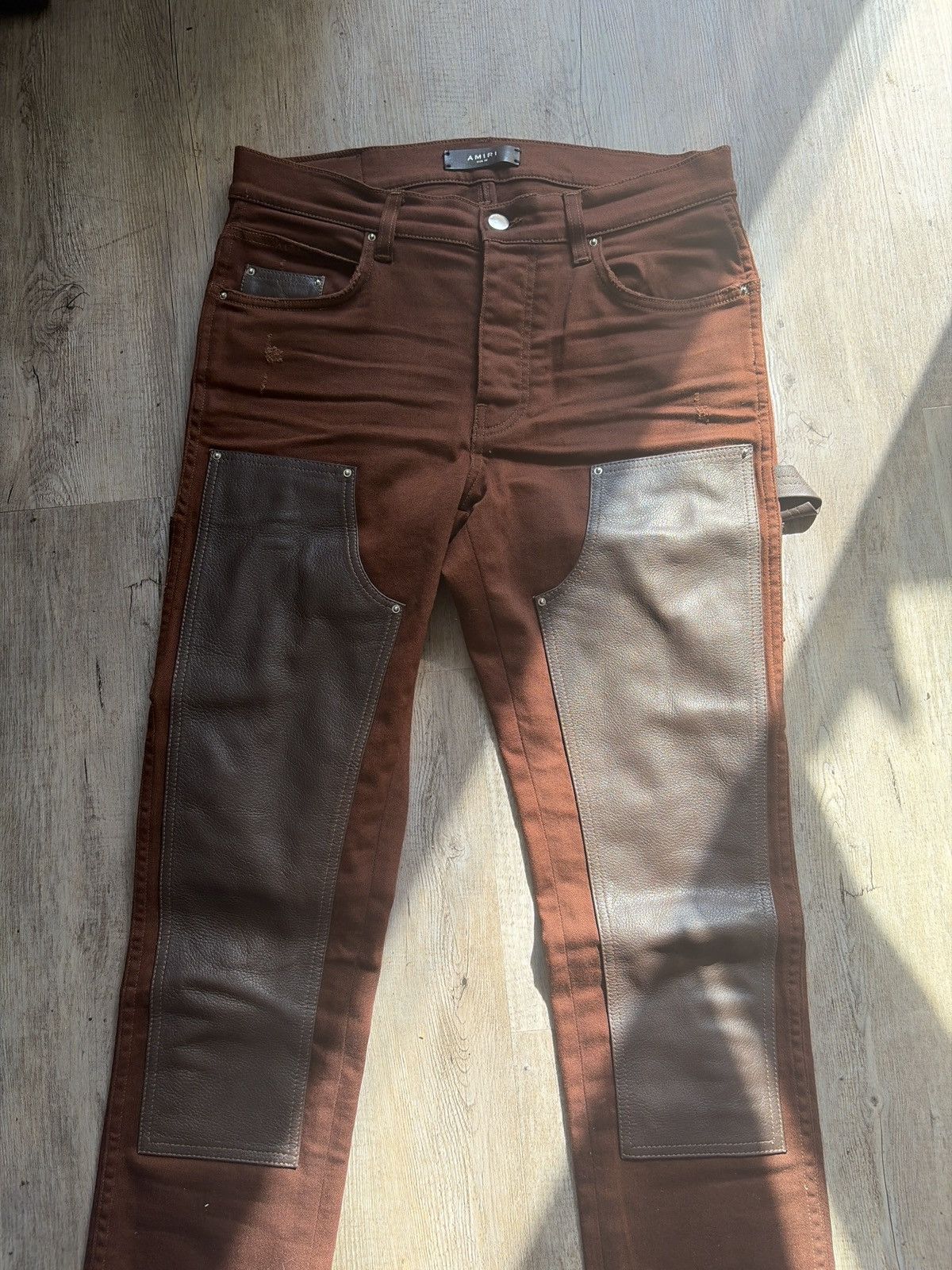 Amiri Amiri denim jeans slim Carpenter pants brown Size US 32 / EU 48 - 8 Thumbnail