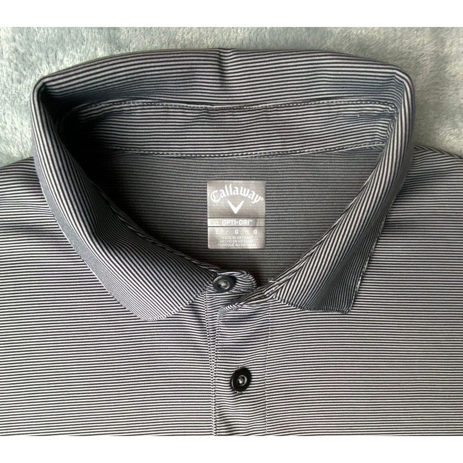 Callaway Callaway Gray Men's Sz L Golf Shirt, Opti Dry Wicking, SS Size US L / EU 52-54 / 3 - 3 Thumbnail