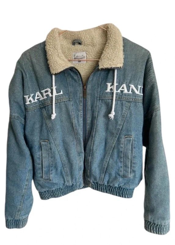 Karl Kani Vintage Karl Kani KK Sherpa Denim Jacket Boxy Baggy Fit M/L Size US M / EU 48-50 / 2 - 2 Thumbnail