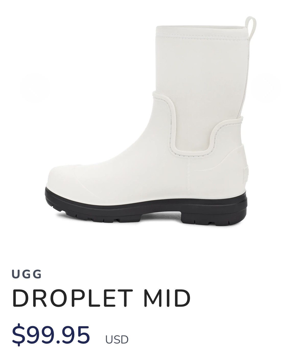 Ugg UGG Cream Droplet Mid Boots Size US 10 / IT 40 - 1 Thumbnail