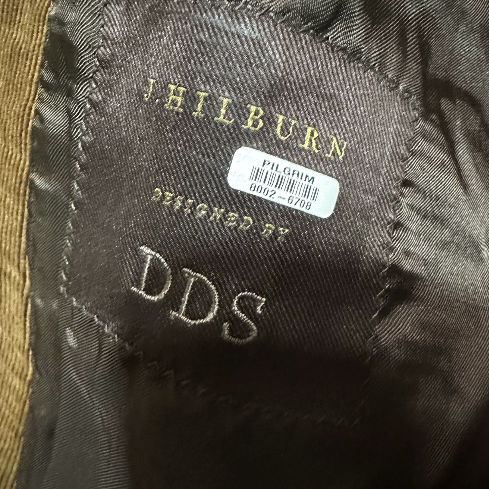 Doublet J. HILBURN Corduroy Blazer Mens 41 R Brown Casual Sport Coat Double Vent Size 42R - 6 Thumbnail