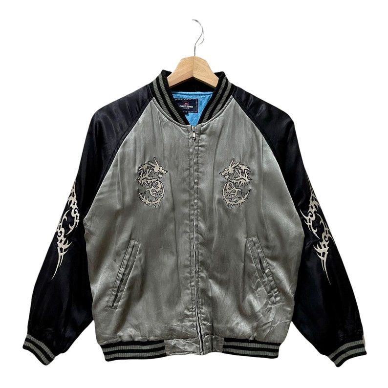 Japanese Brand × Vintage Vintage First Down Sukajan Souvenir Zipper Jacket Size US S / EU 44-46 / 1 - 1 Thumbnail
