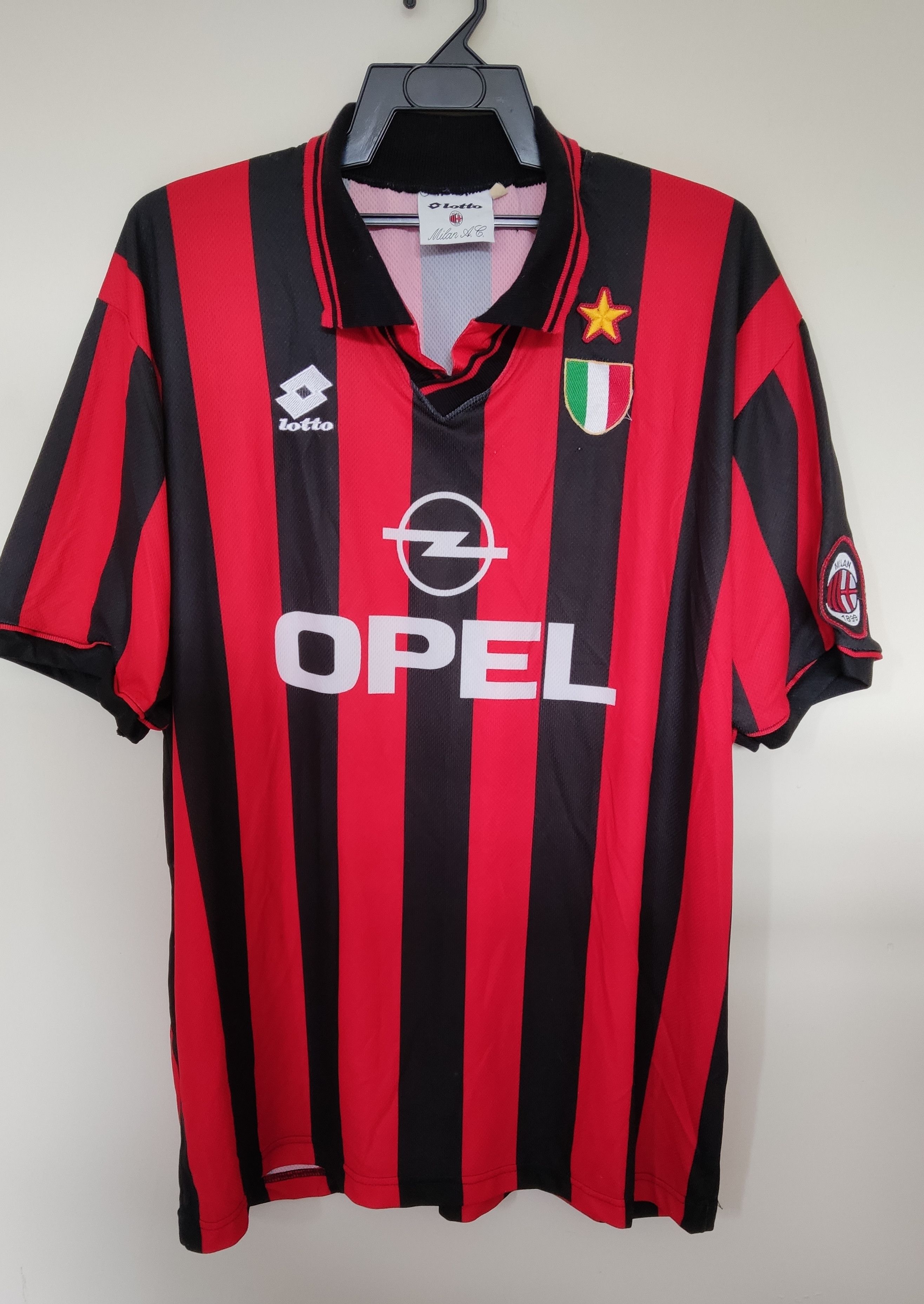 Lotto ACミラン シャツ バレージ 9 ACミラン lotto セリエA