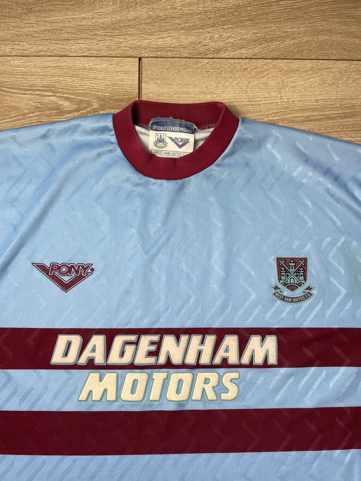 PONY WEST HAM UNITED 1993/1995 AWAY FOOTBALL SHIRT PONY JERSEY Size US XXL / EU 58 / 5 - 4 Thumbnail