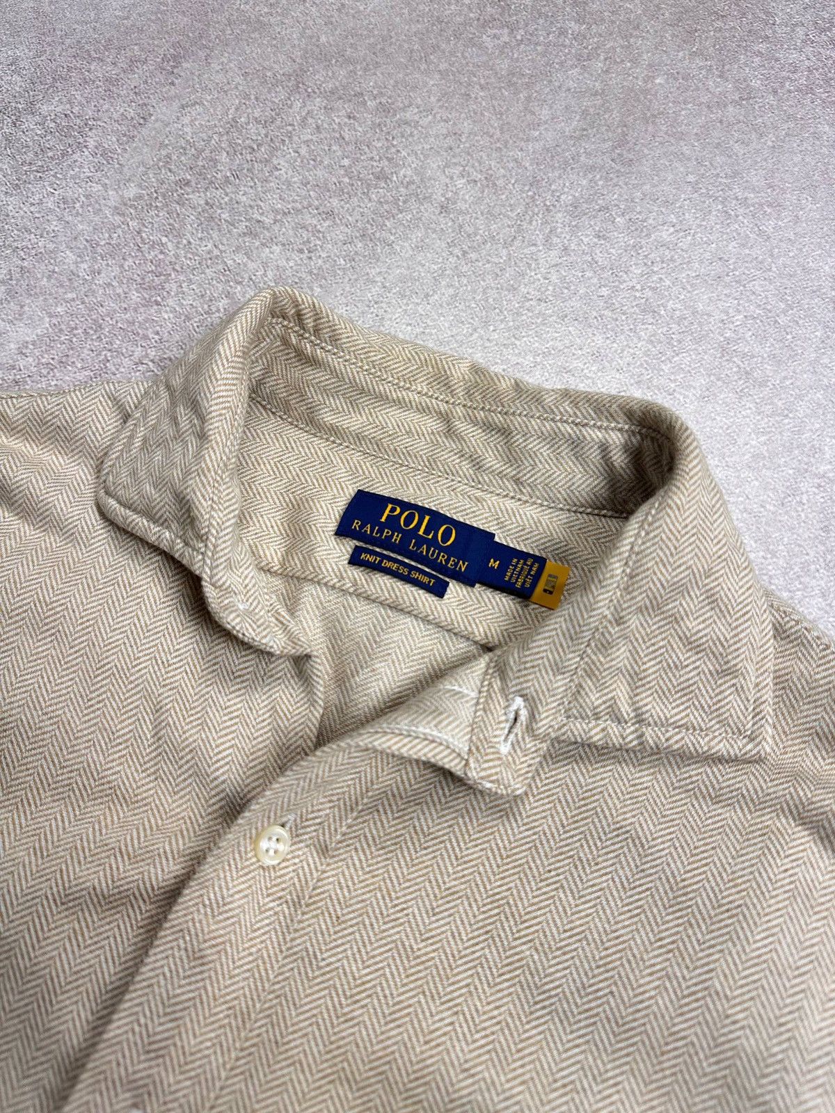 Polo Ralph Lauren Vintage Polo Ralph Lauren Old Money Beige Shirt M Size US M / EU 48-50 / 2 - 5 Thumbnail