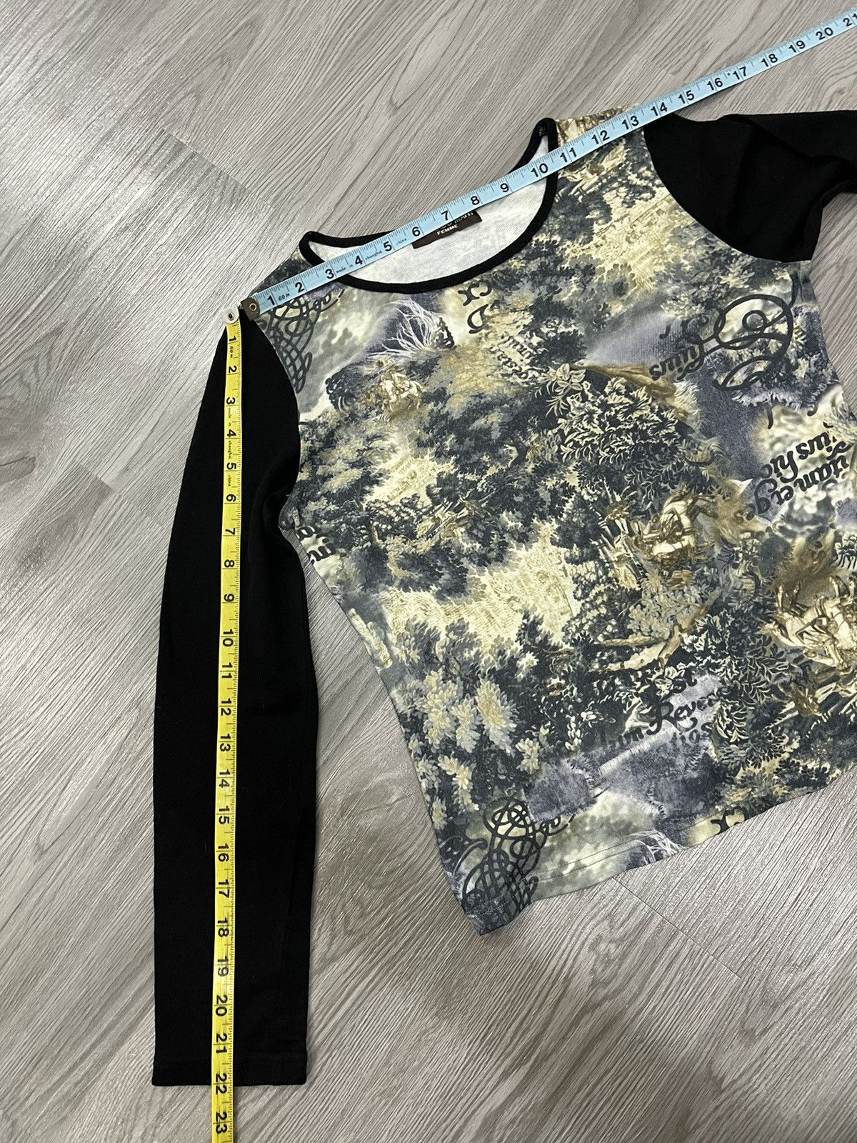 Tornado Mart Stretch Body Shirt With Abstract Design