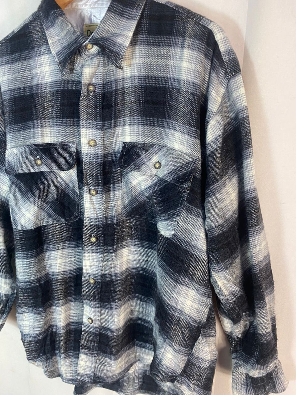 Flannel × Vintage Vintage dodgest wool button up flannel shirt Size US L / EU 52-54 / 3 - 3 Thumbnail