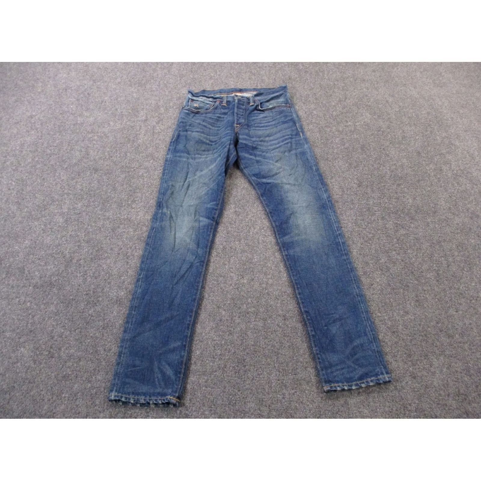 Vintage RRL Ralph Lauren Jeans Men 28 X 32 Denim Slim Straight Selvedge Stretch Size US 28 / EU 44 - 2 Thumbnail