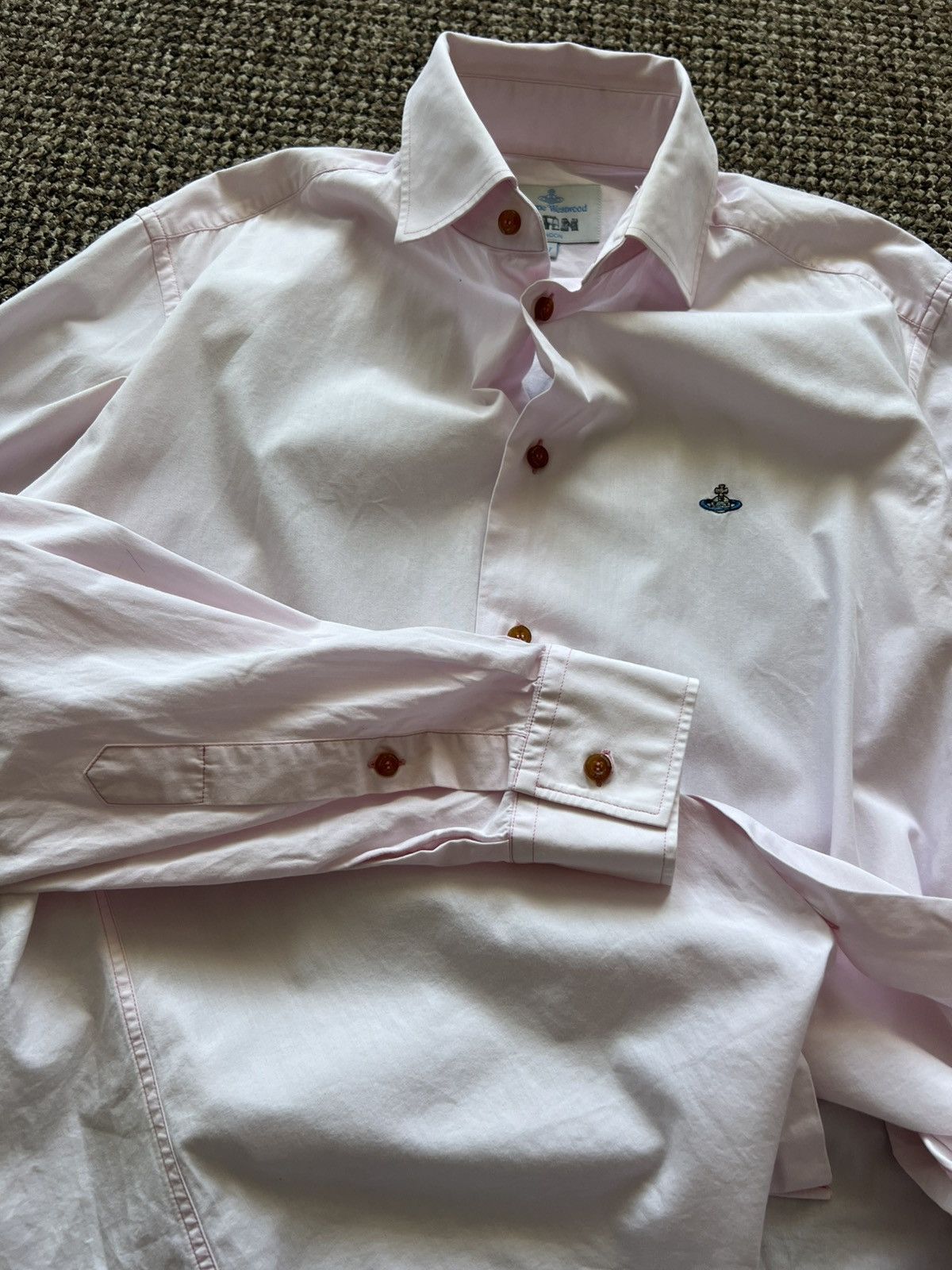 Vivienne Westwood Vivienne Westwood Button App Vintage Shirt Pink Rare Size US XL / EU 56 / 4 - 8 Thumbnail