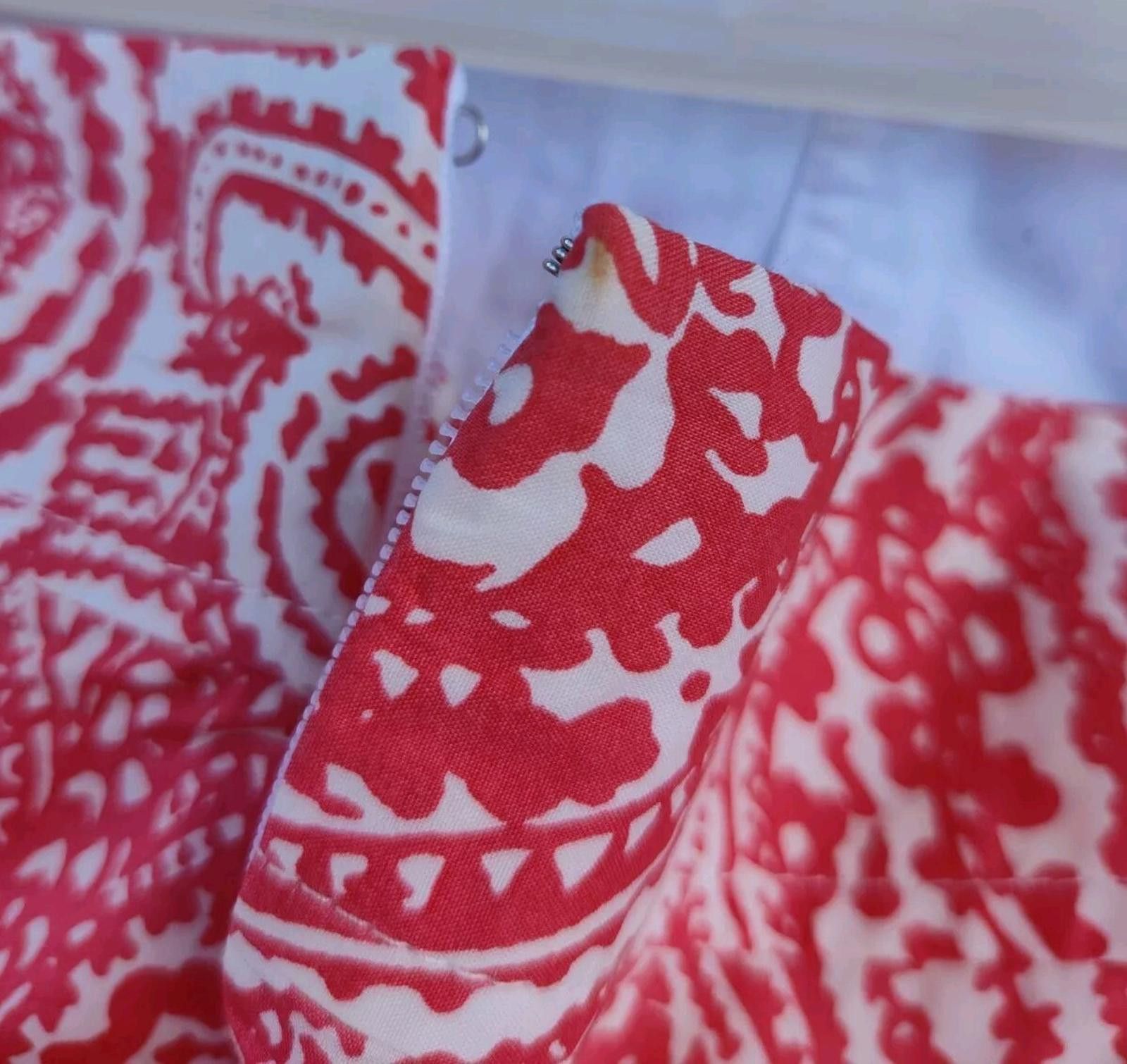 Lands' End Land's End Paisley Orangey Coral and White Womens Skirt Size Size 38" / US 16 / IT 52 - 11 Thumbnail