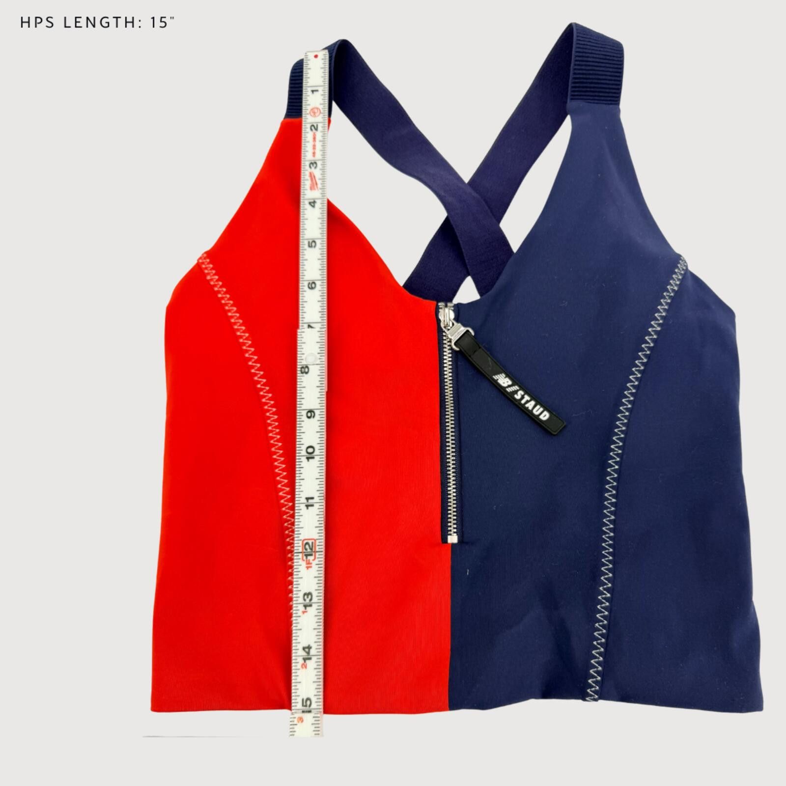 Acne Studios Staud x New Balance Crop Top Sports Bra Red Navy XS Size ONE SIZE - 6 Thumbnail
