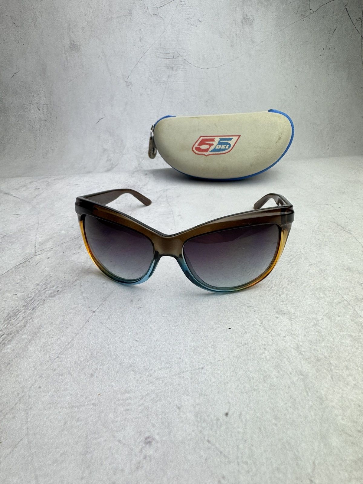 Diesel Sunglasses Vintage Eyewear Logo Y2K Case