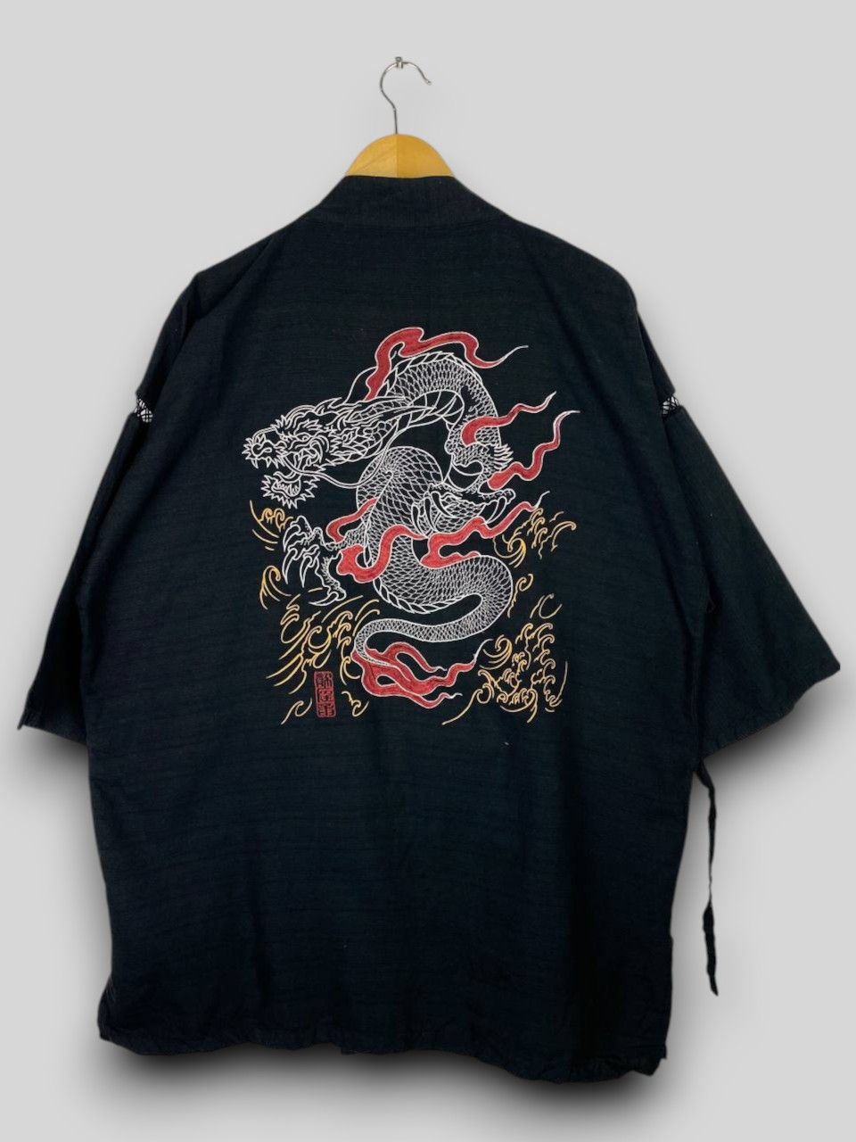 Japanese Brand vintage kimono japan dragon embroided nice design Size US XXL / EU 58 / 5 - 1 Thumbnail