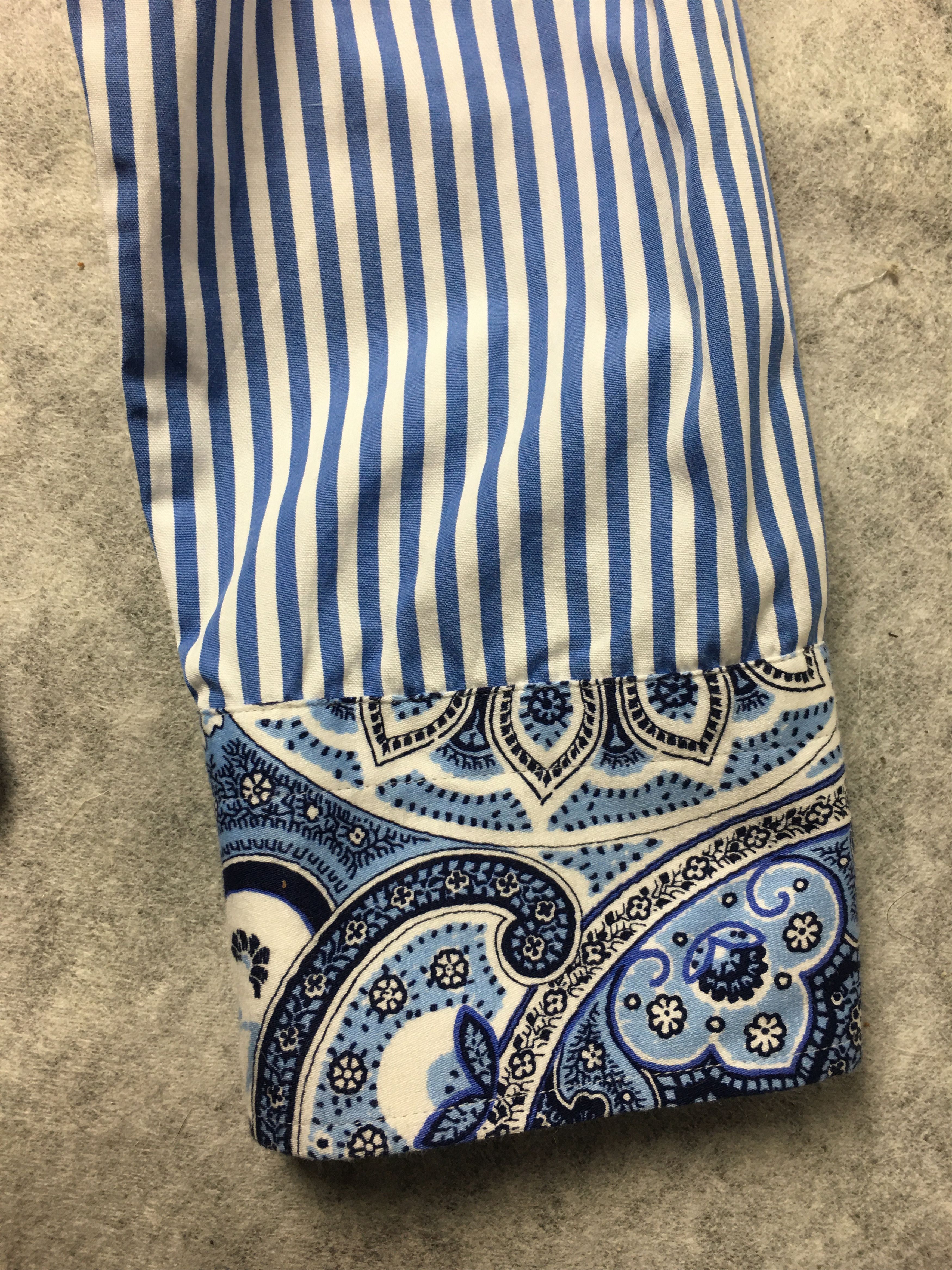Etro ETRO Milano Paisley Design Striped Mens Shirt IT 39 Size US M / EU 48-50 / 2 - 4 Thumbnail