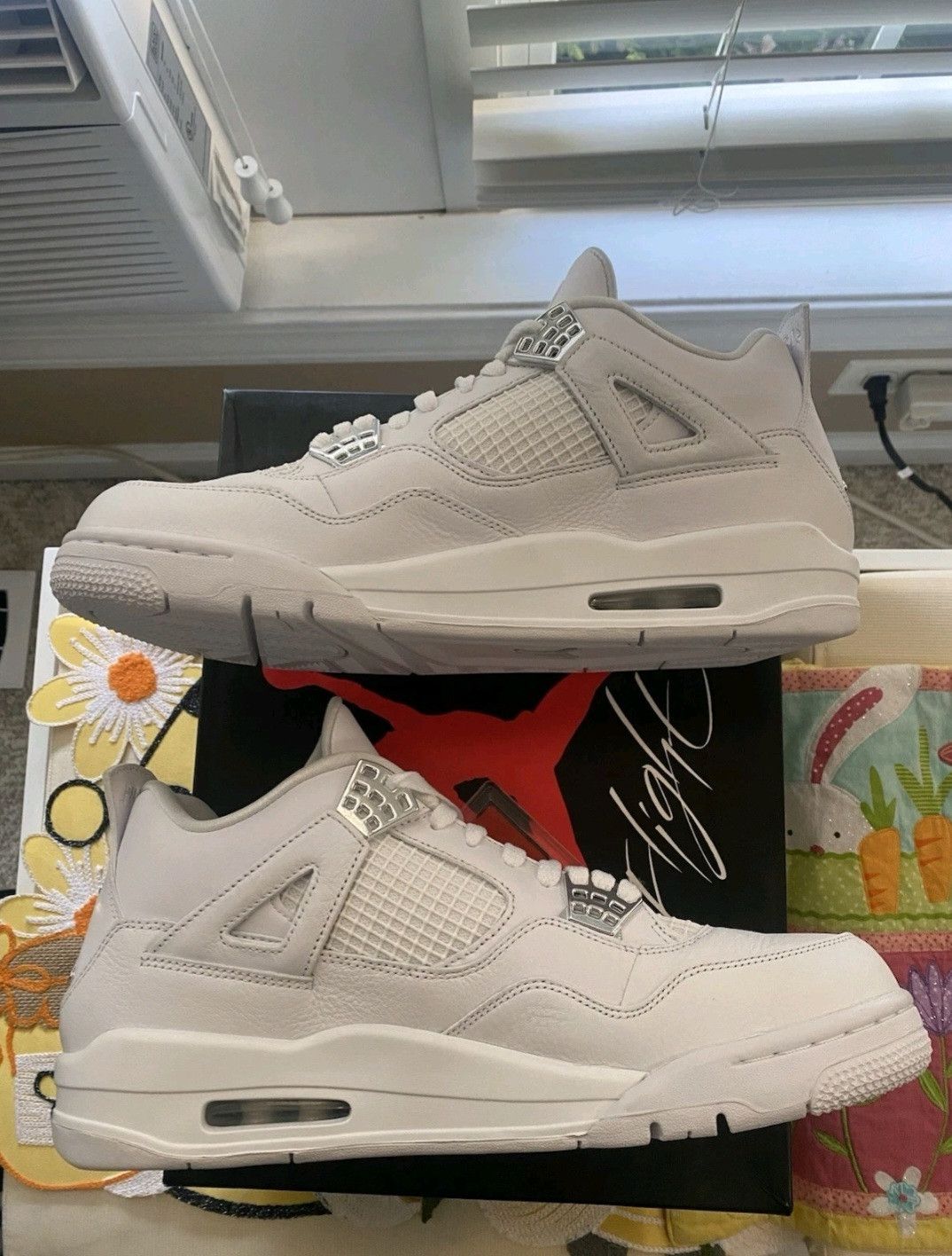 Jordan Brand Jordan 4 Retro Pure Money (2017) Size 11.5, NEW W/ DEFECTS Size US 11.5 / EU 44-45 - 4 Thumbnail