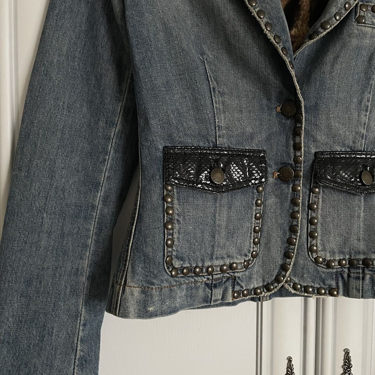 Dolce & Gabbana Vintage Avant-Garde Dolce & Gabbana Mainline Denim Jacket Size XS / US 0-2 / IT 36-38 - 6 Thumbnail