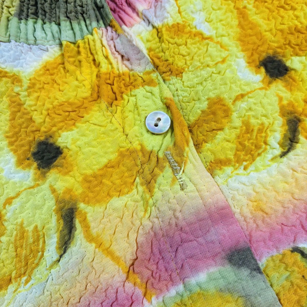 Yasuyuki Ishii Archive Yoshiki Hishinuma Peplum - LSD Flowers Pleats Top Size M / US 6-8 / IT 42-44 - 6 Thumbnail