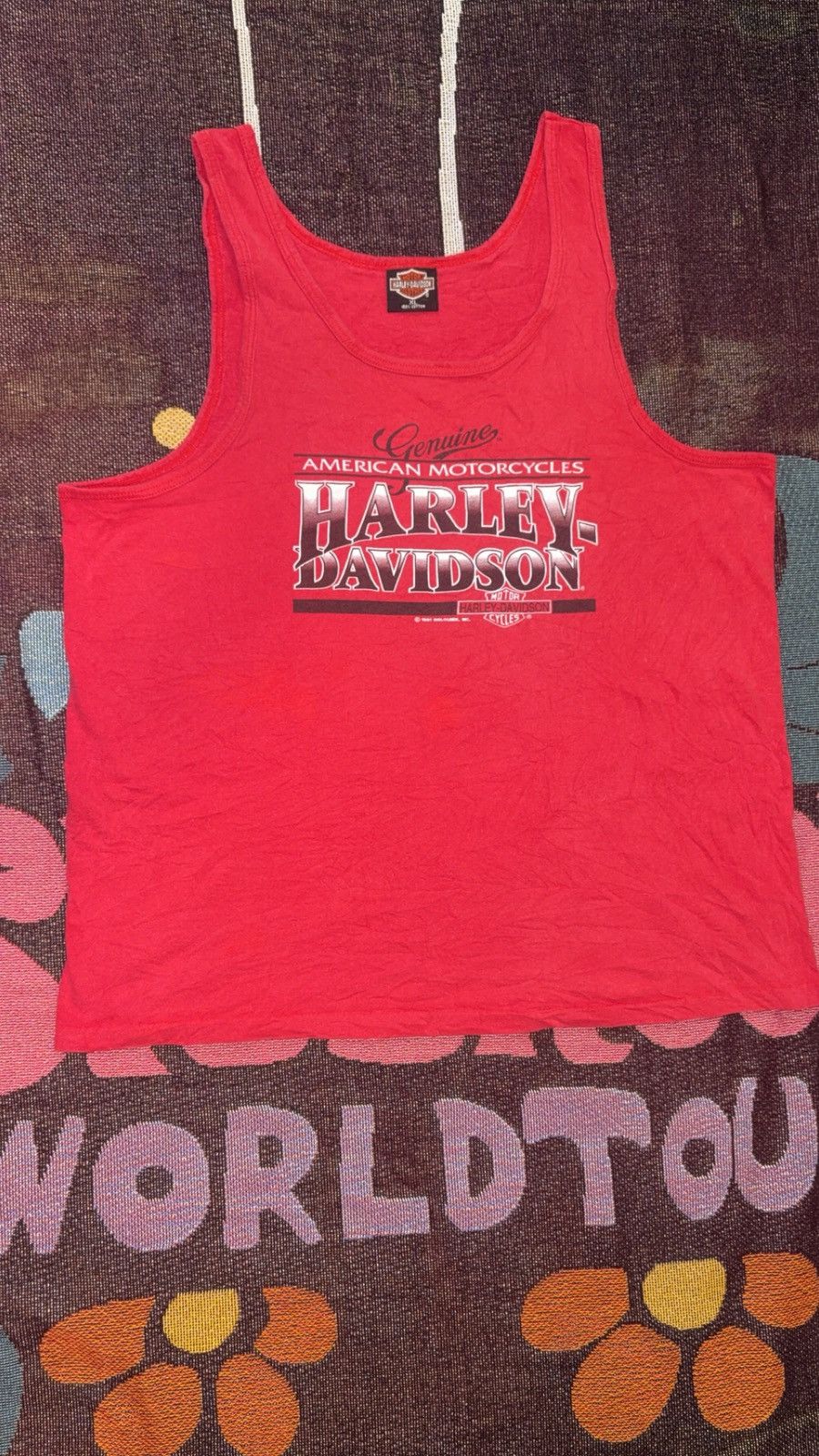Harley Davidson 1991 Harley Davidson Tank Top Size US XL / EU 56 / 4 - 1 Thumbnail