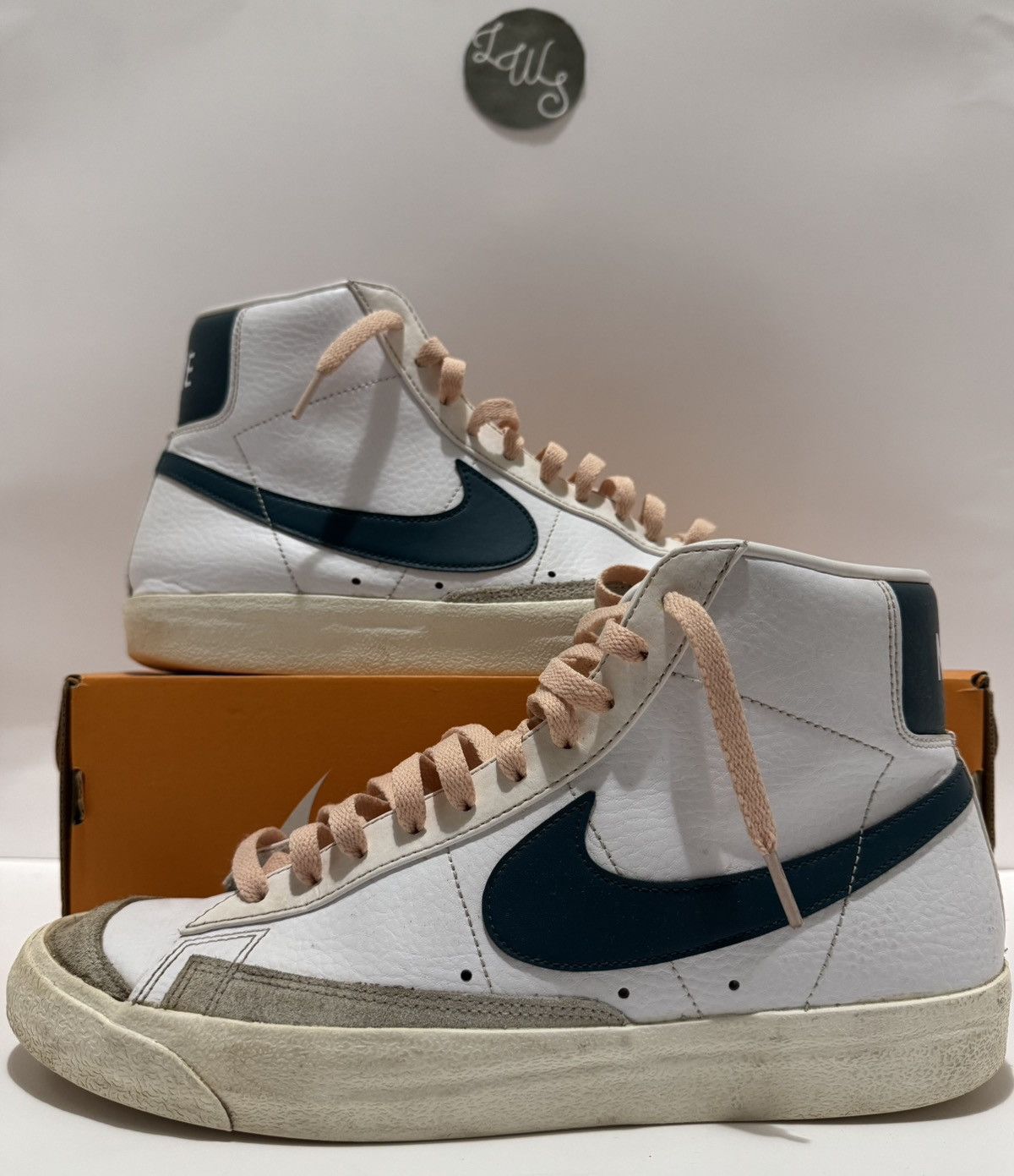 Nike Nike Blazer Mid 77 White/Dark Teal Size US 11.5 / EU 44-45 - 2 Thumbnail