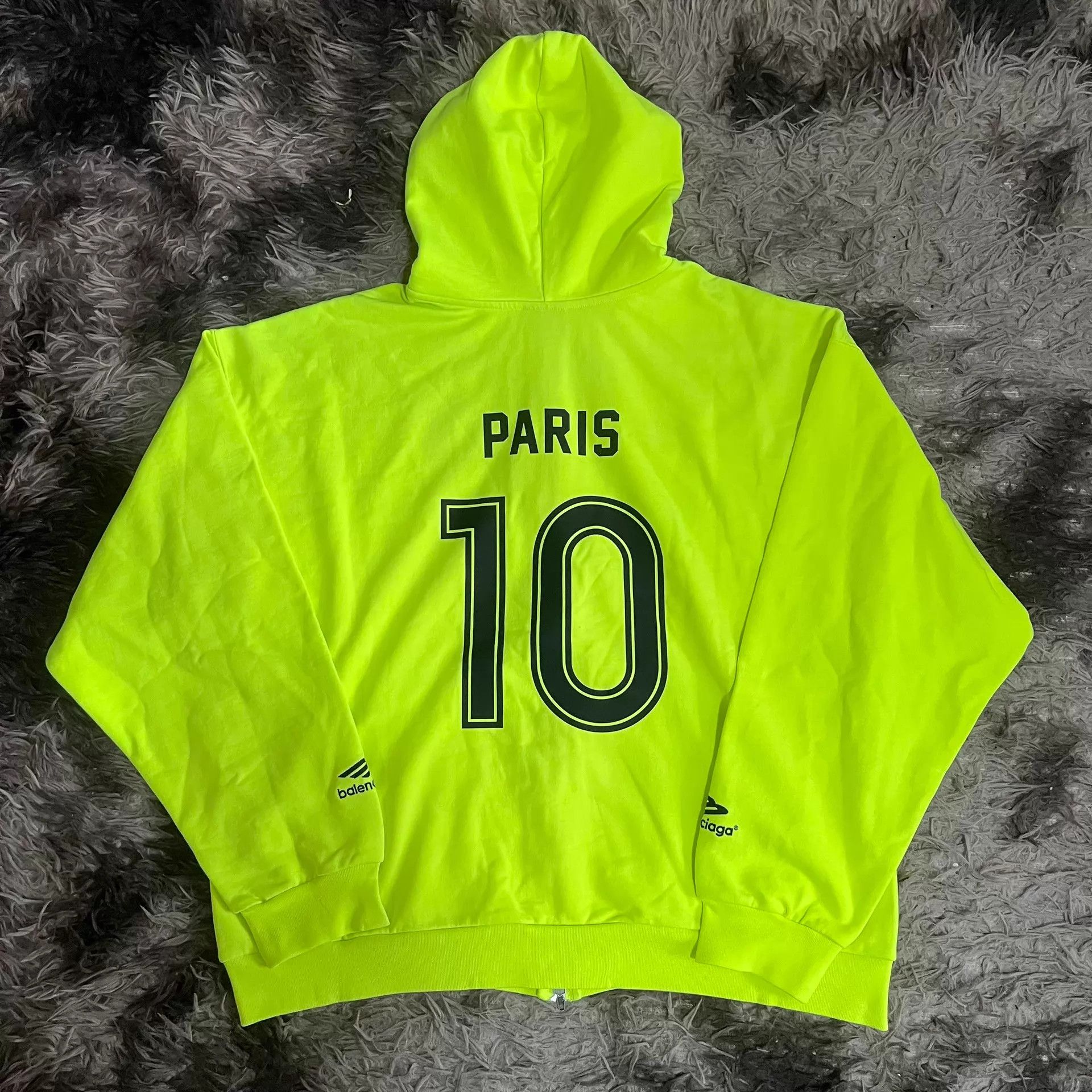 Balenciaga Balenciaga FW24 MU Paris soccer hooded zip-up jacket S Size US S / EU 44-46 / 1 - 2 Thumbnail