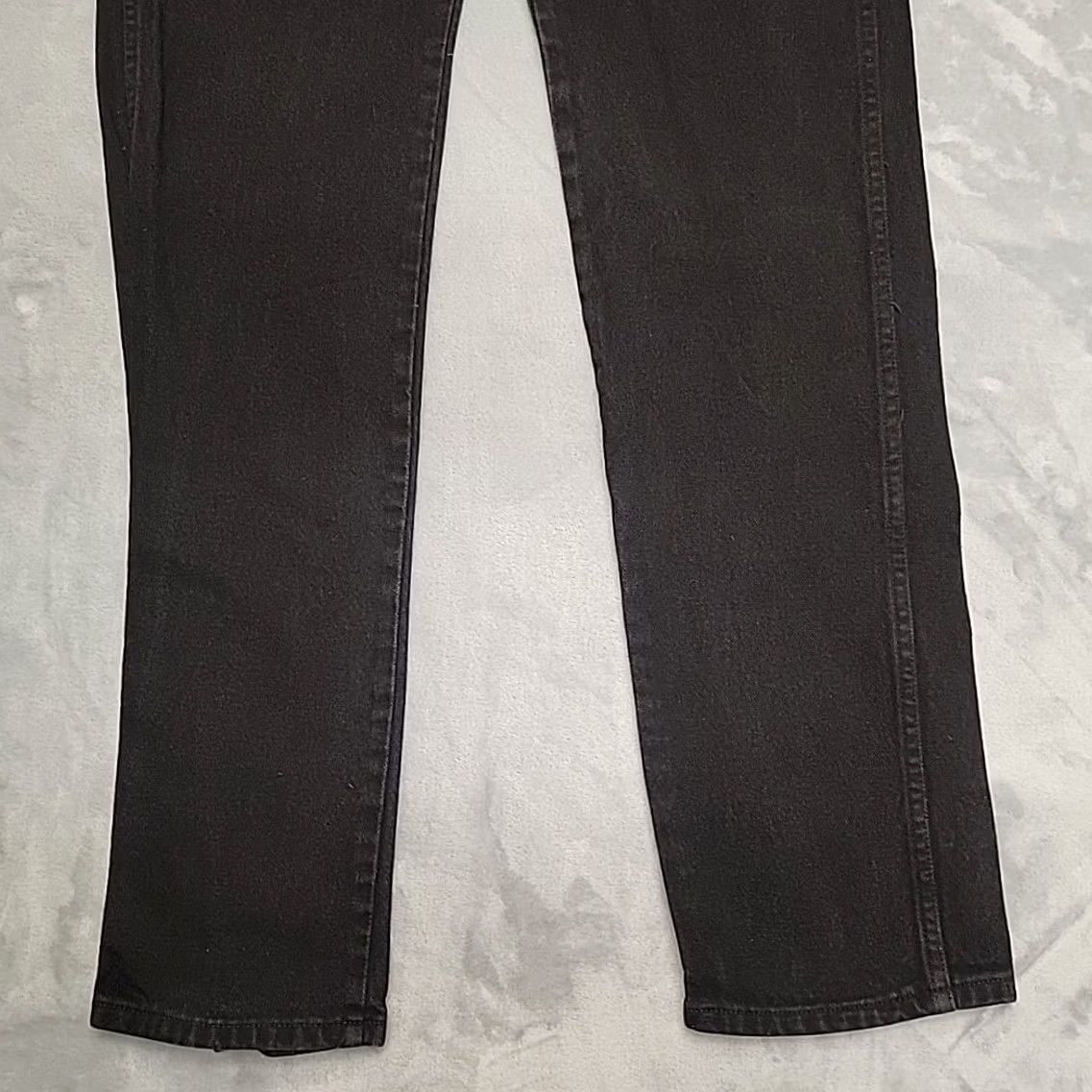 Wrangler VINTAGE Wrangler Jeans Women 15x36 Tall Black High Rise USA 90s Made in USA Stack Jeans Women 15 Tall Black USA 90s Wrangler Size 36" / US 14 / IT 50 - 2 Thumbnail