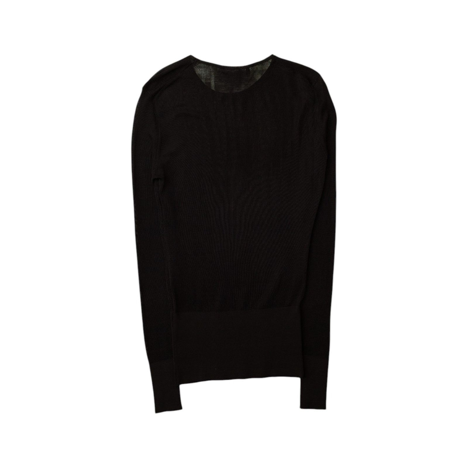 Gucci Black Sheer Long Sleeve Top Size L / US 10 / IT 46 - 2 Thumbnail