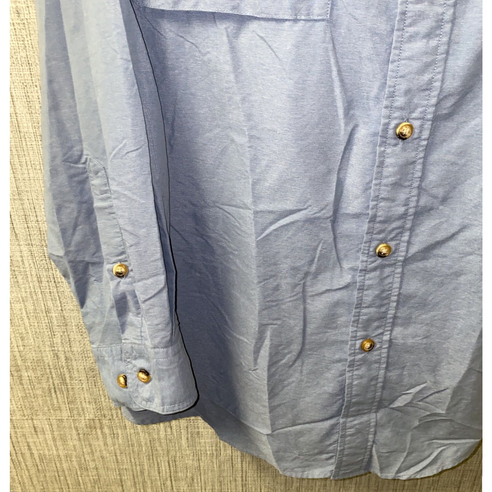 Orvis Orvis Shirt Mens Blue Long Sleeve Button-Up Collared Nylon/Polyester Fishing Shirt Size L Size US L / EU 52-54 / 3 - 4 Thumbnail