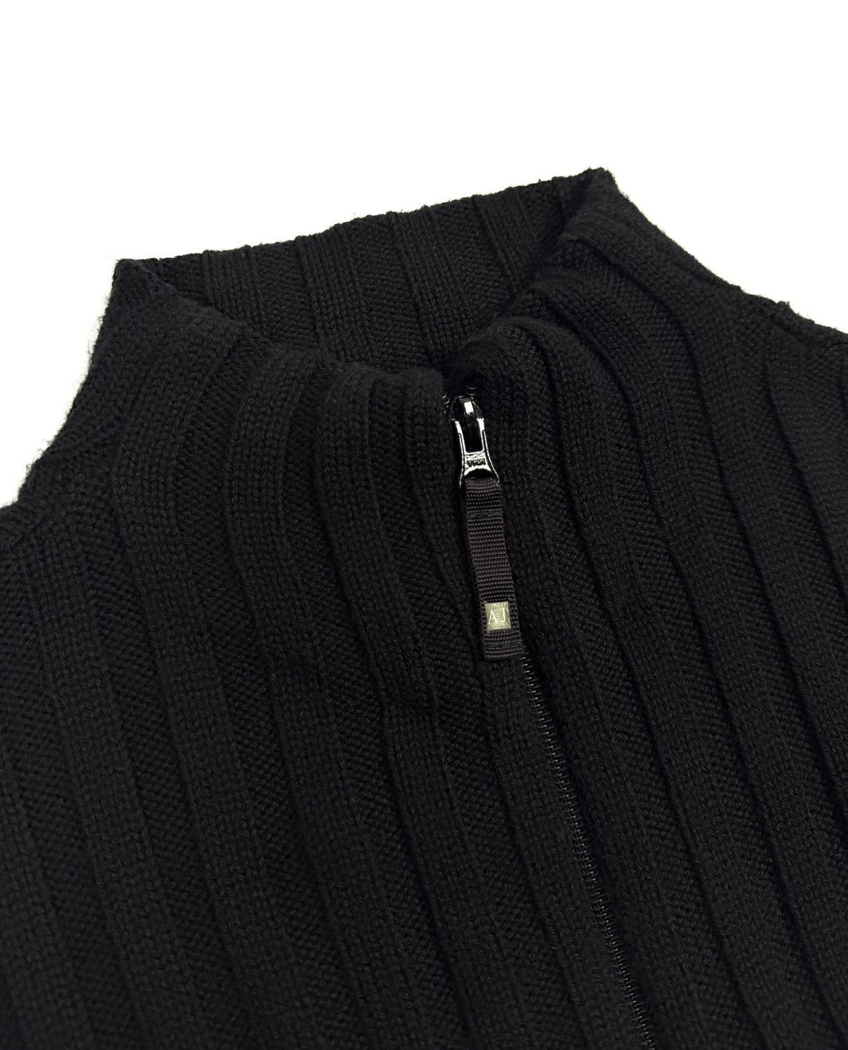 Armani Armani Jeans Y2K Full Zip Wool Blend Knit SweaterAvant Garde Size US M / EU 48-50 / 2 - 12 Thumbnail