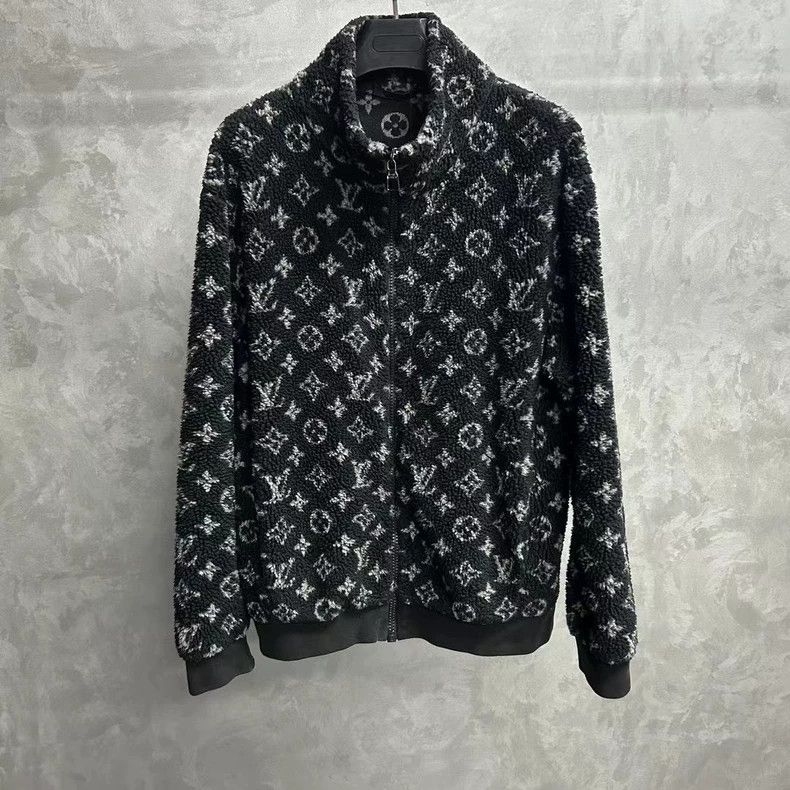 Louis Vuitton Louis Vuitton Black teddy full logo jacket 2502-Nextarrow Size US XXL / EU 58 / 5 - 1 Thumbnail