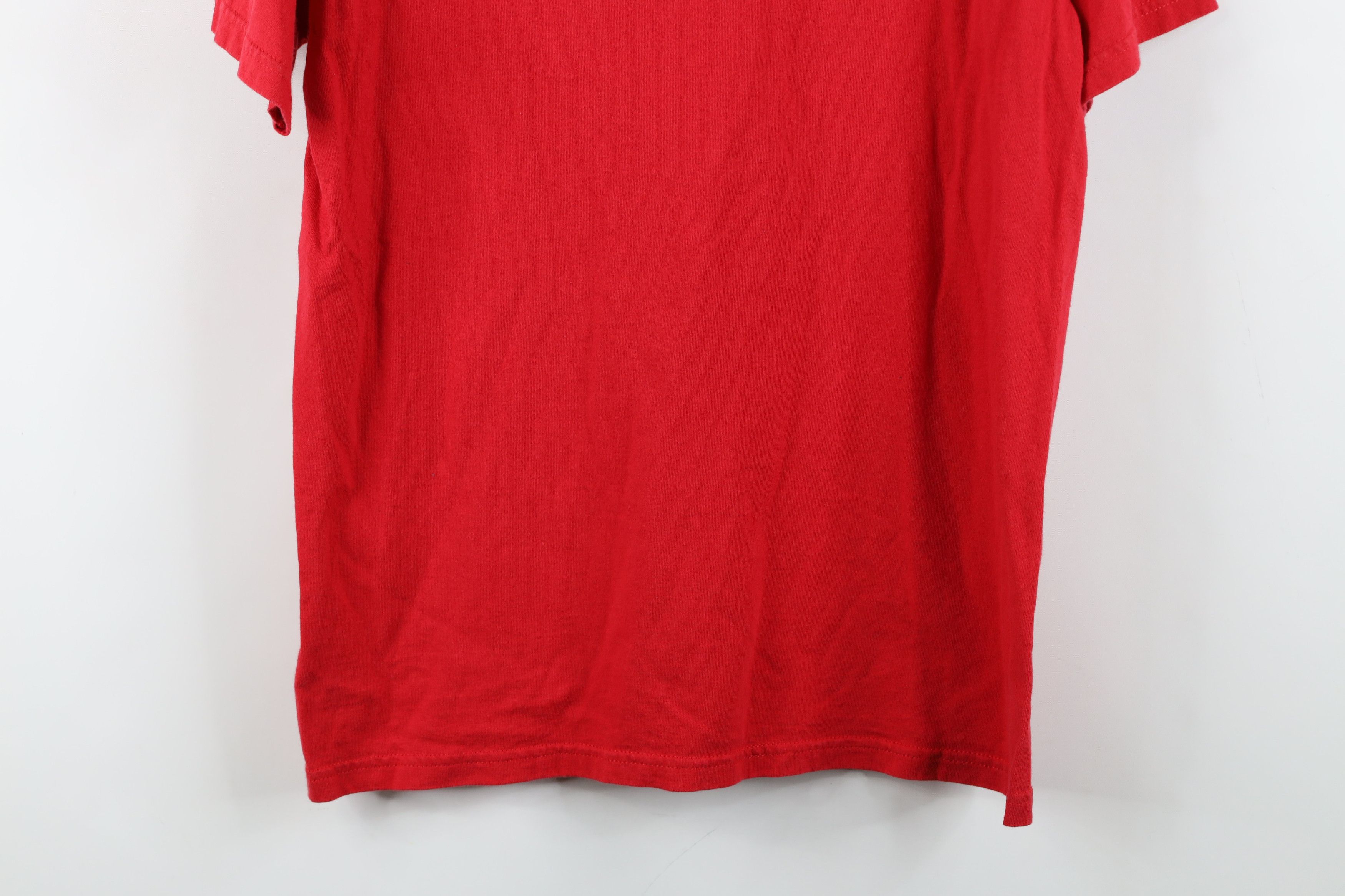 Vintage Vintage 90s Streetwear Heavyweight Cotton T-Shirt USA Red Size US S / EU 44-46 / 1 - 14 Thumbnail