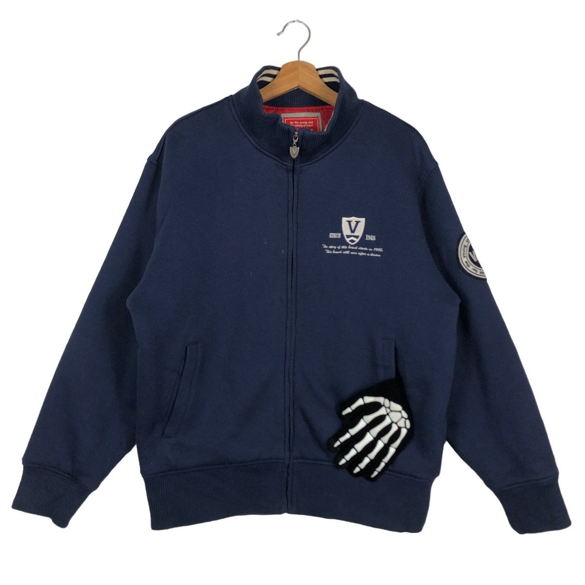 Japanese Brand 🔥90’s Vintage Varsity Jacket Van Jac Big Logo Issey Miyake Size US L / EU 52-54 / 3 - 2 Thumbnail
