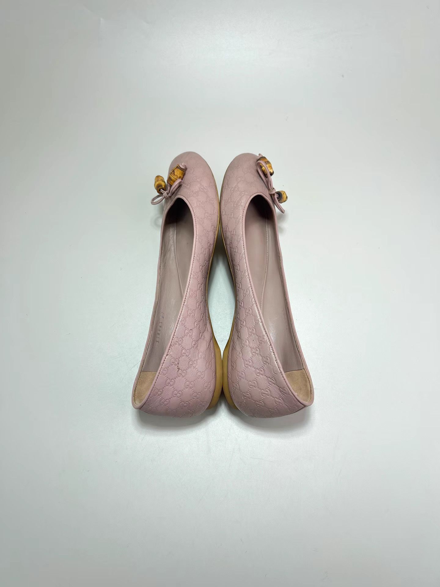 Gucci GUCCI Pink GG Logo Flat Shoes Size US 7 / IT 37 - 4 Thumbnail
