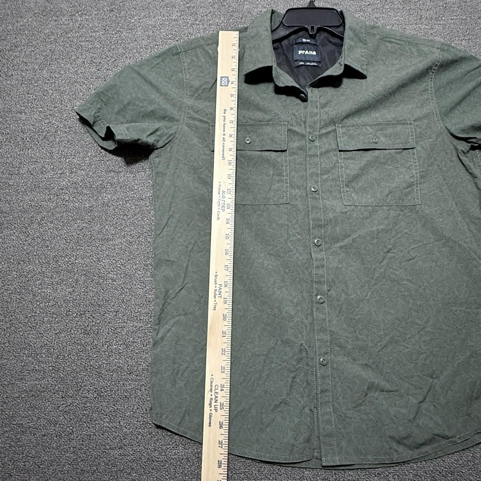 Prana Prana Green SlimFit Shirt Mens L Button Up Hiking Gorpcore Size US L / EU 52-54 / 3 - 5 Thumbnail