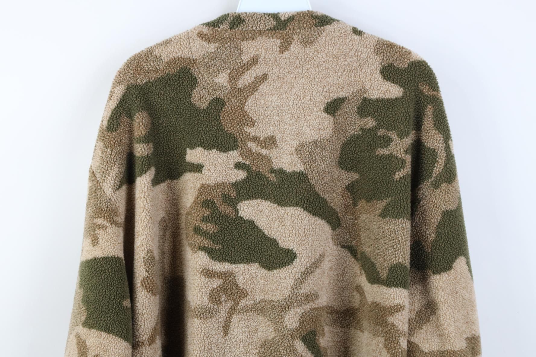 Cabelas Vintage 90s Cabelas Deep Pile Fleece Henley Sweater Size US XXL / EU 58 / 5 - 8 Thumbnail