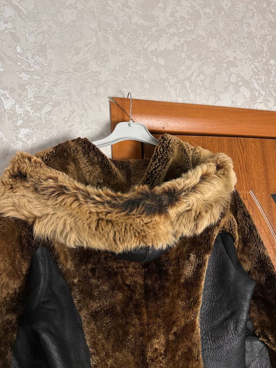 Dolce & Gabbana Archive Shearling Fur Leather Coat Rare