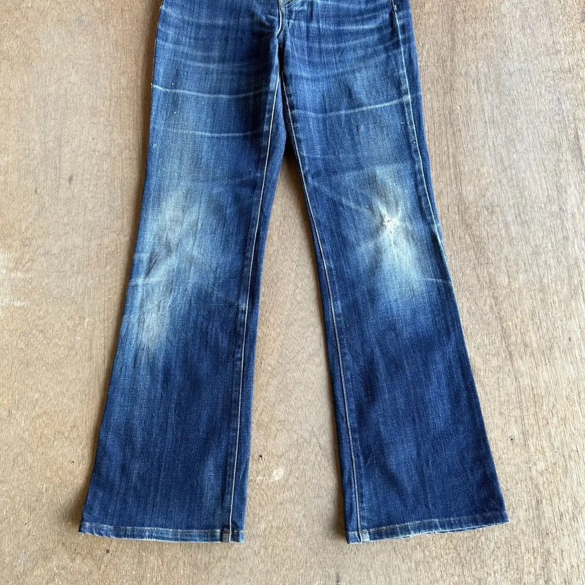 Beauty Beast FLARE/BOOTCUT🔥JAPANESE BRAND UNIQLO JEANS FADED DENIM PANTS Size US 28 / EU 44 - 5 Thumbnail