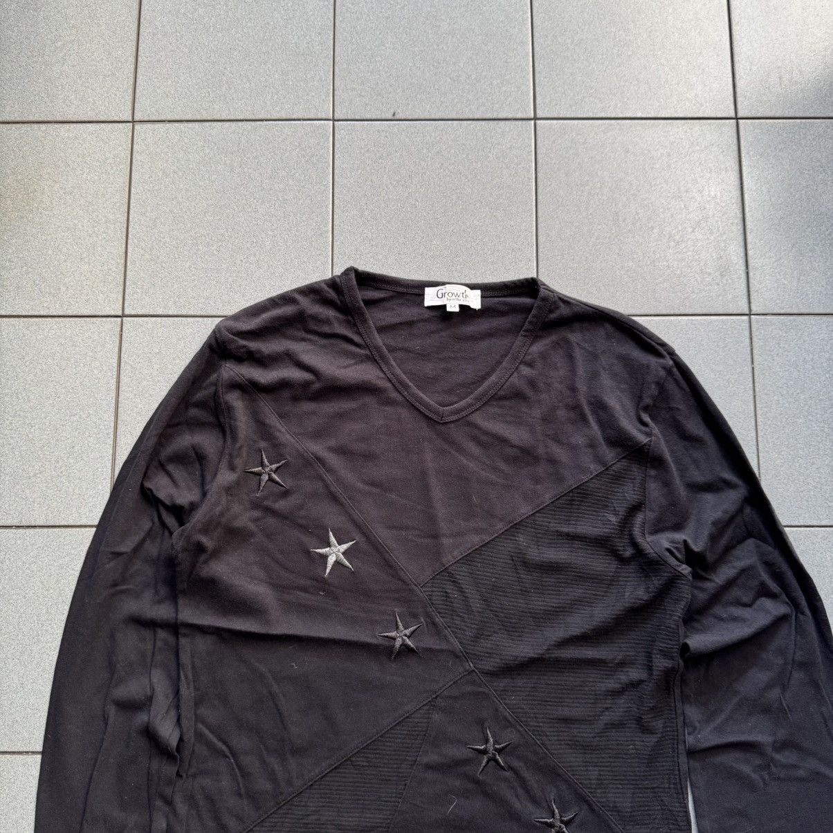 If Six Was Nine Growth by In The Attic Embroidery Stars long sleeve tee Size US M / EU 48-50 / 2 - 2 Thumbnail