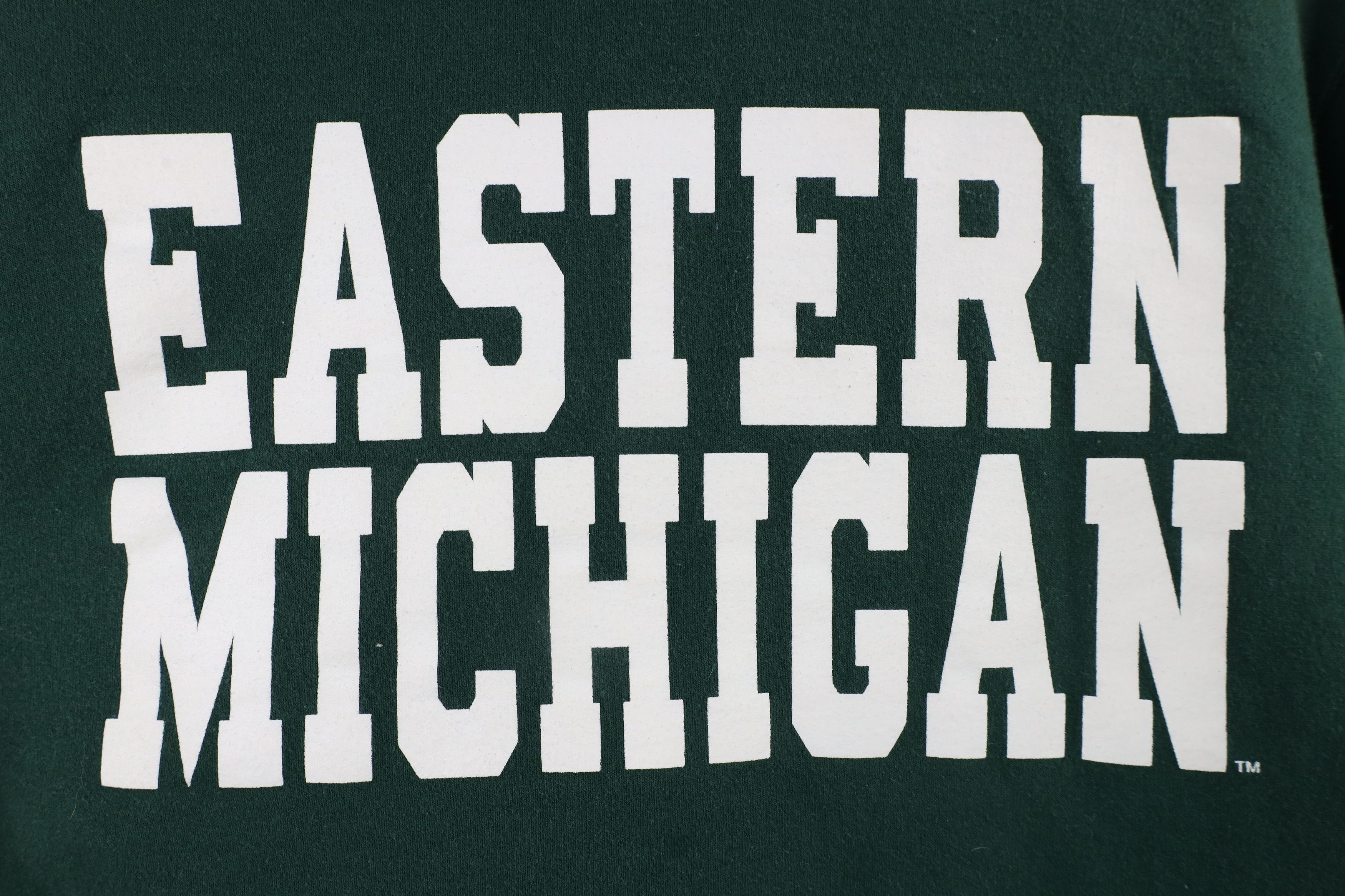 Vintage Vintage 90s Spell Out Eastern Michigan University Sweatshirt Size US S / EU 44-46 / 1 - 4 Thumbnail