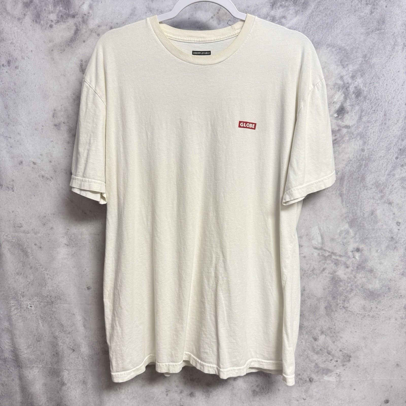 Globe Globe Skateboards Unemployable T Shirt Mens XL White Size US XL / EU 56 / 4 - 3 Thumbnail